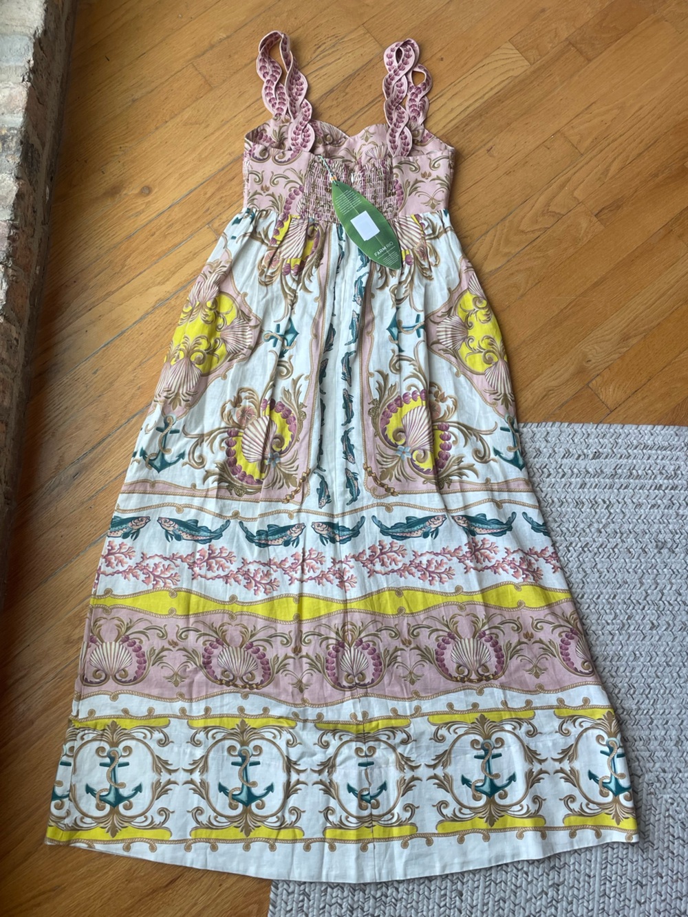 FARM Rio Maritime Magic Linen Blend Maxi Dress - Picture 2 of 4